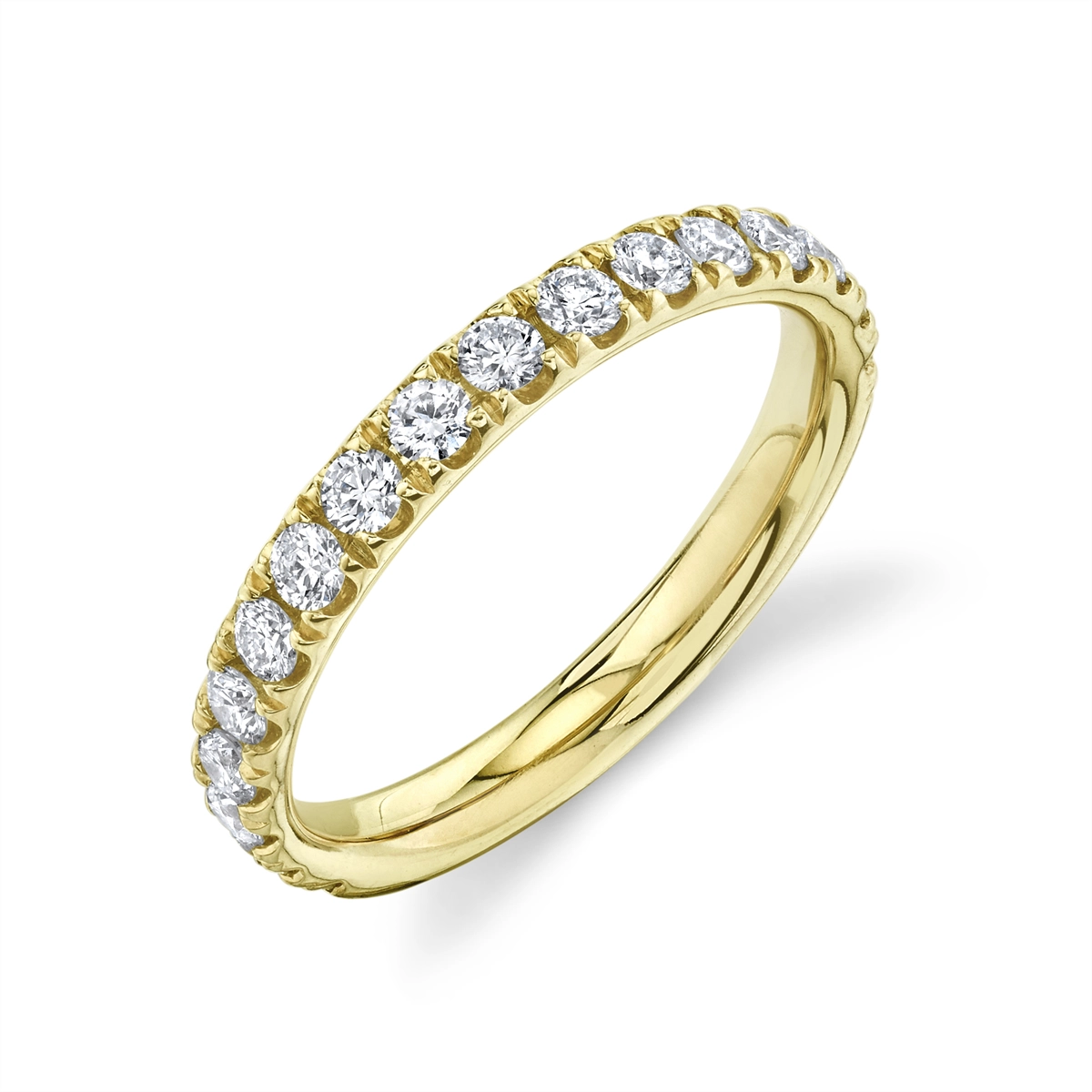 14K Yellow Gold Diamond Band