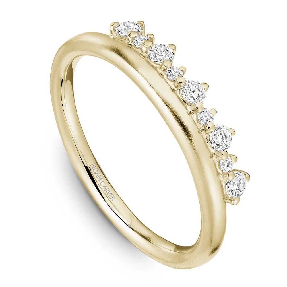 14K Yellow Gold Diamond Band