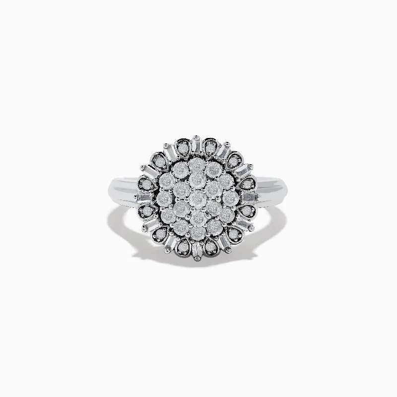 925 Sterling Silver Diamond Ring