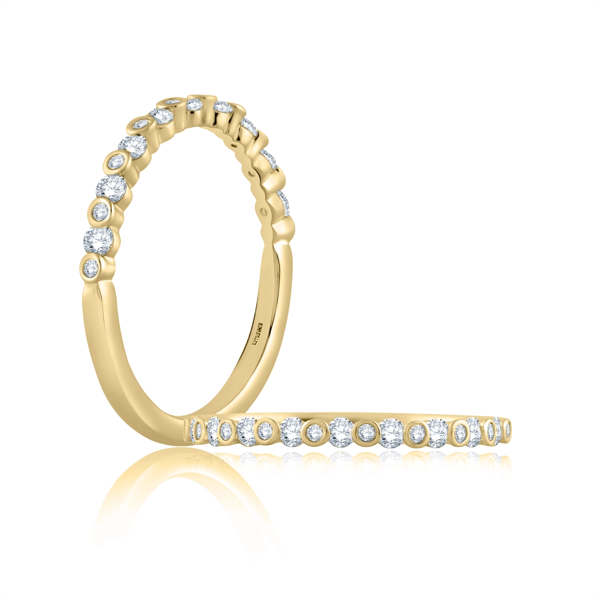 A. Jaffe 14K Yellow Gold Diamond Band