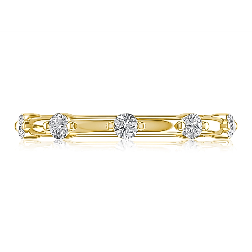 A. Jaffe 14K Yellow Gold Diamond Band