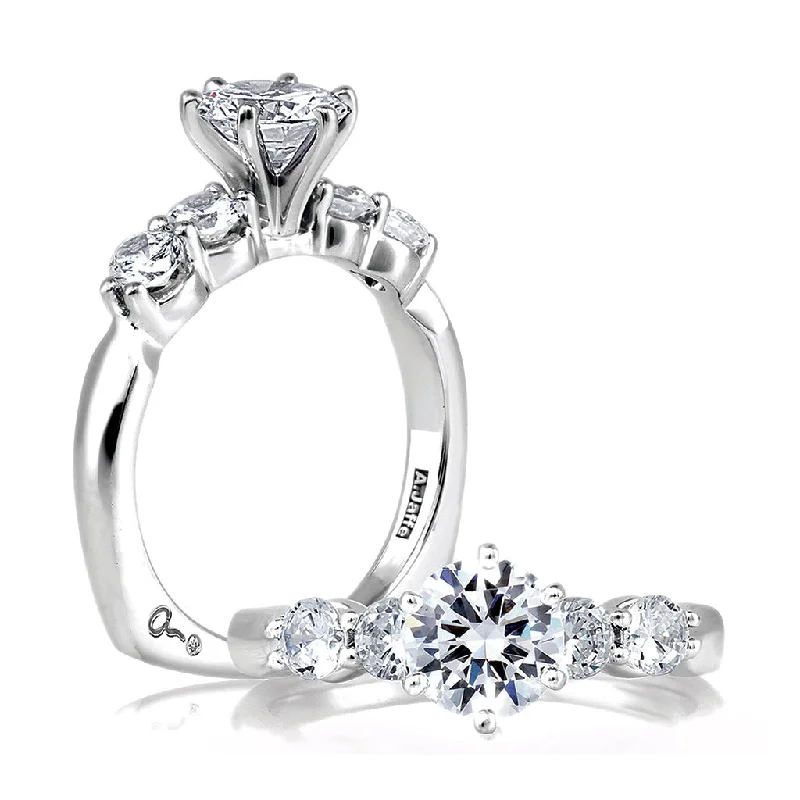 A. Jaffe Classics Diamond Engagement Ring Setting in White Gold