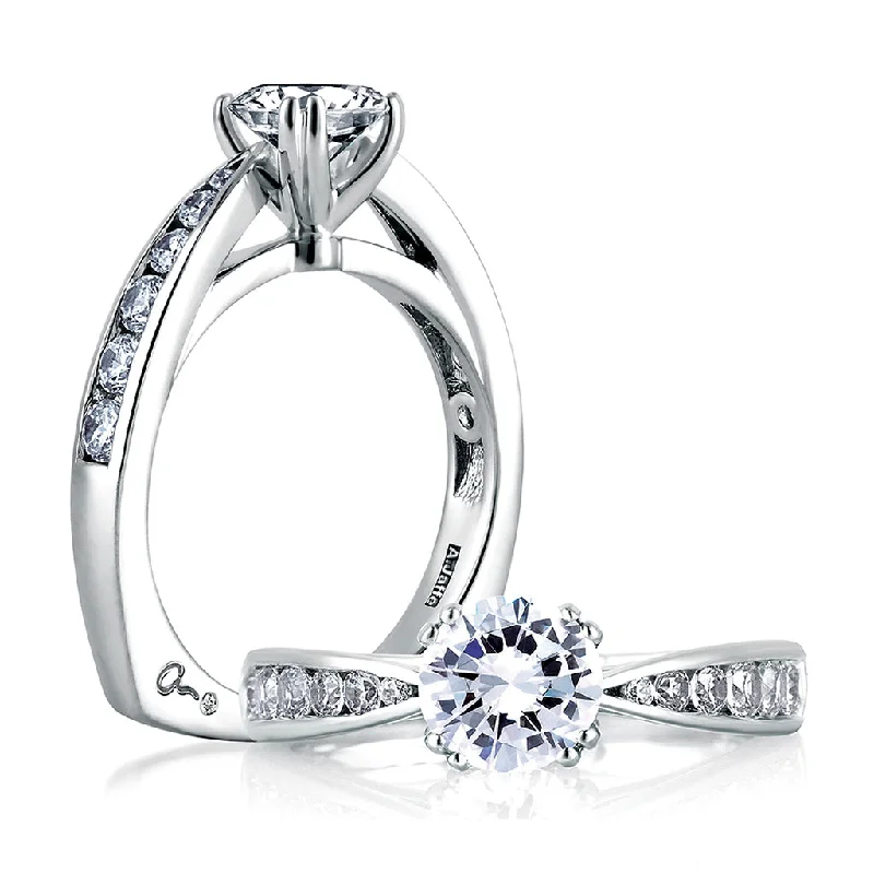 A. Jaffe Engagement Ring Setting in White Gold