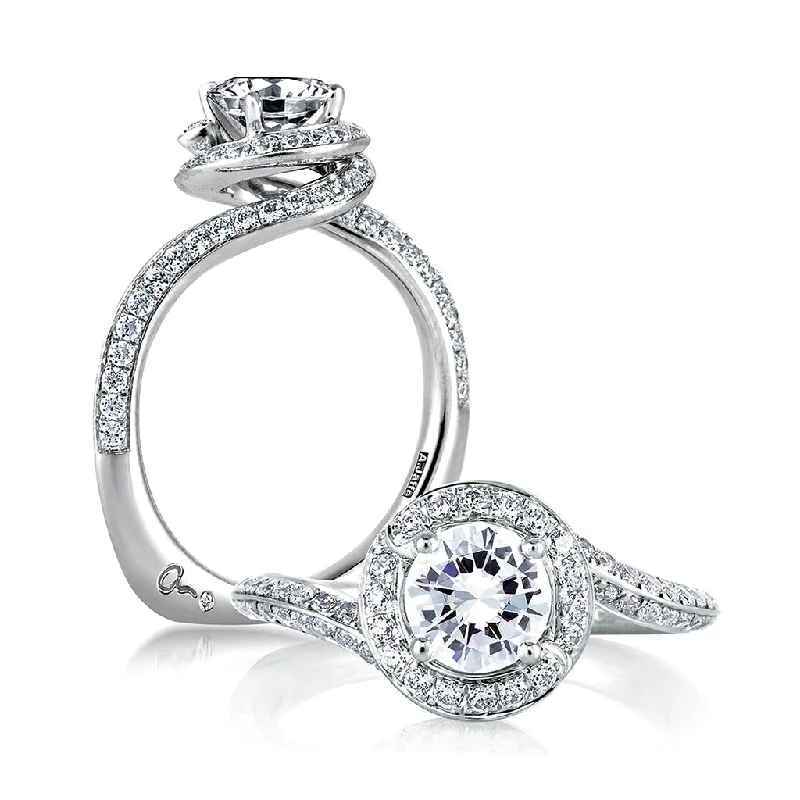 A. Jaffe Metropolitan Diamond Engagement Ring Setting in White Gold