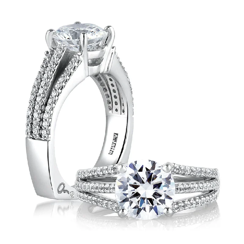 A. Jaffe Metropolitan Diamond Engagement Ring Setting in White Gold