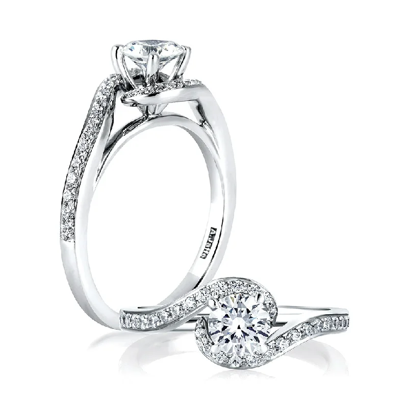 A. Jaffe Metropolitan Diamond Engagement Ring Setting in White Gold