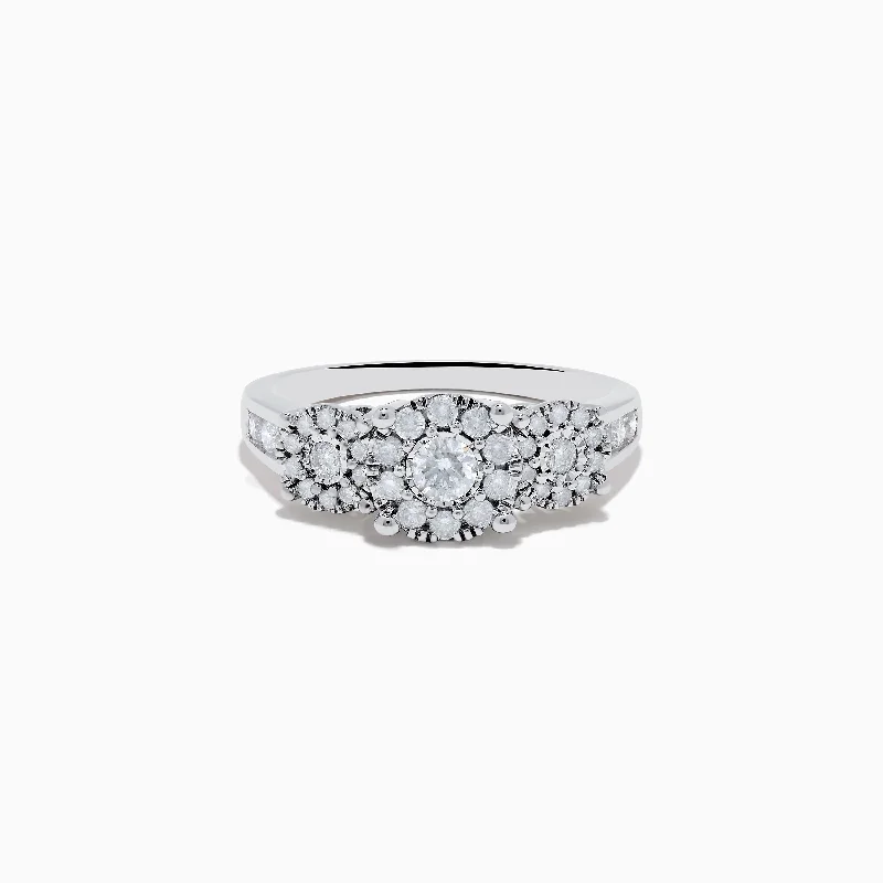 Bouquet 925 Silver Diamond Ring