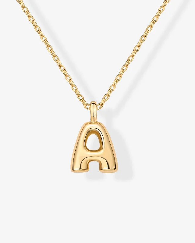 Bubble Initial Pendant