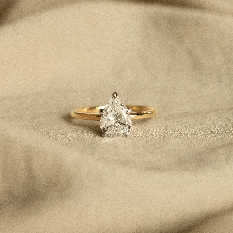 1.46 Carat Pear Diamond Engagement Ring