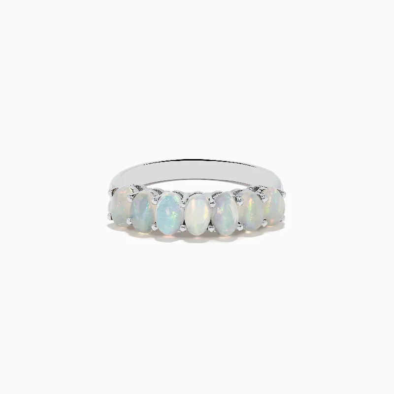 Aurora 925 Sterling Silver Opal Ring