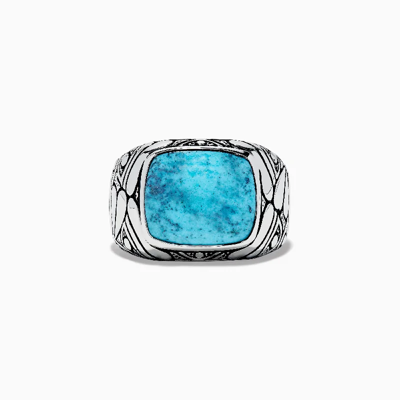 Men's 925 Sterling Silver Turquoise Ring