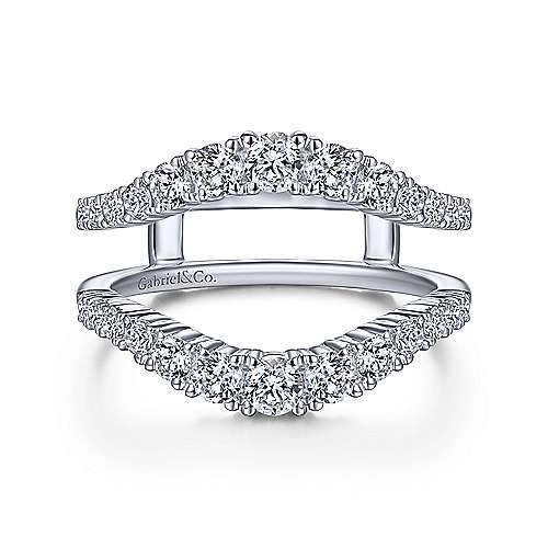 Gabriel & Co. Contemporary 14K White Gold Diamond Ring Enhancer