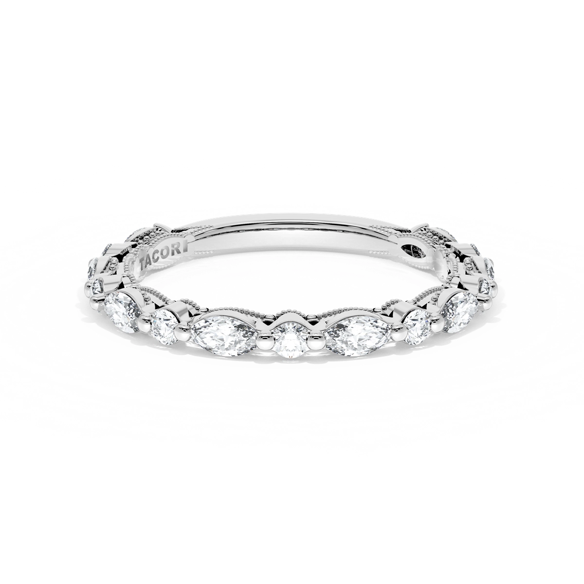 Tacori 18K White Gold Diamond Band