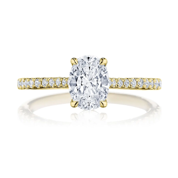 Tacori 18K Yellow Gold Semi Mount Diamond Ring