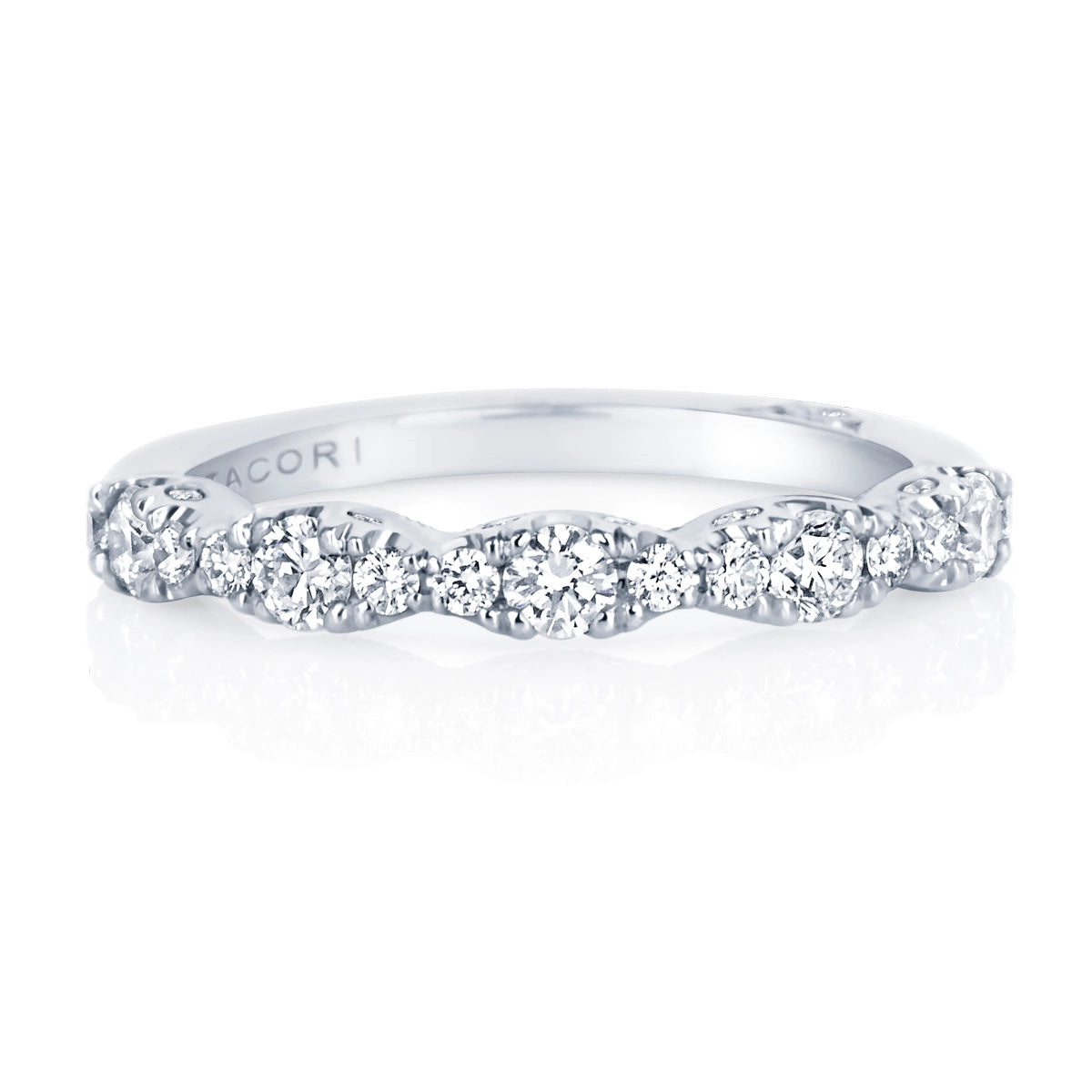 Tacori MEIEROTTO EXCLUSIVE Diamond Platinum Wedding Band Ring