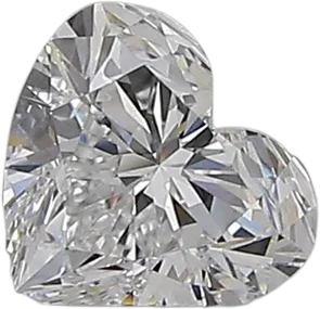 0.5 Carat D VVS1 Heart Natural Diamond