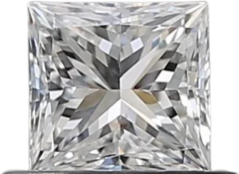 0.5 Carat E VS1 Princess Natural Diamond