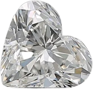 0.52 Carat H VS1 Heart Natural Diamond