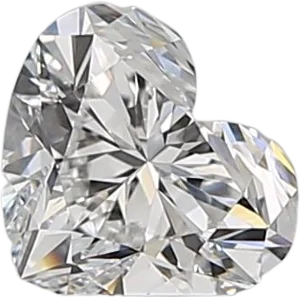 0.54 Carat E VVS1 Heart Natural Diamond