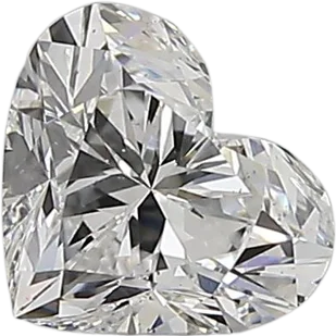 0.57 Carat D SI1 Heart Natural Diamond