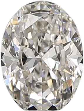 0.58 Carat I VVS1 Oval Natural Diamond