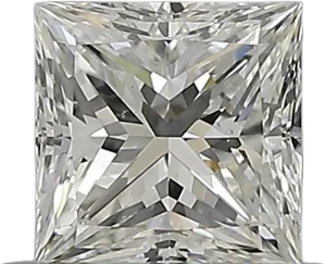 0.6 Carat H VS2 Princess Natural Diamond