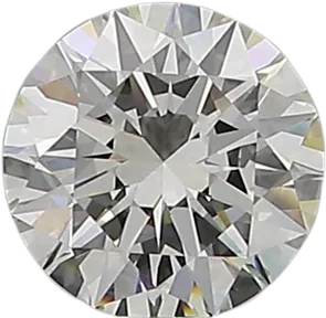 0.6 Carat I VVS1 Round Natural Diamond