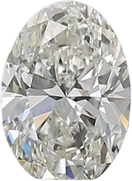 0.61 Carat H VVS1 Oval Natural Diamond