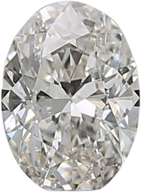 0.63 Carat H IF Oval Natural Diamond