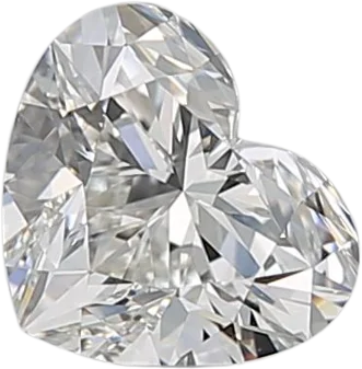 0.7 Carat H VVS1 Heart Natural Diamond