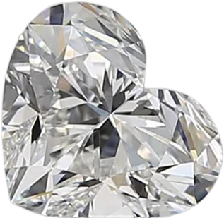 0.74 Carat F VVS1 Heart Natural Diamond