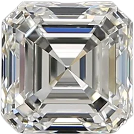 0.91 Carat I VVS2 Asscher Natural Diamond