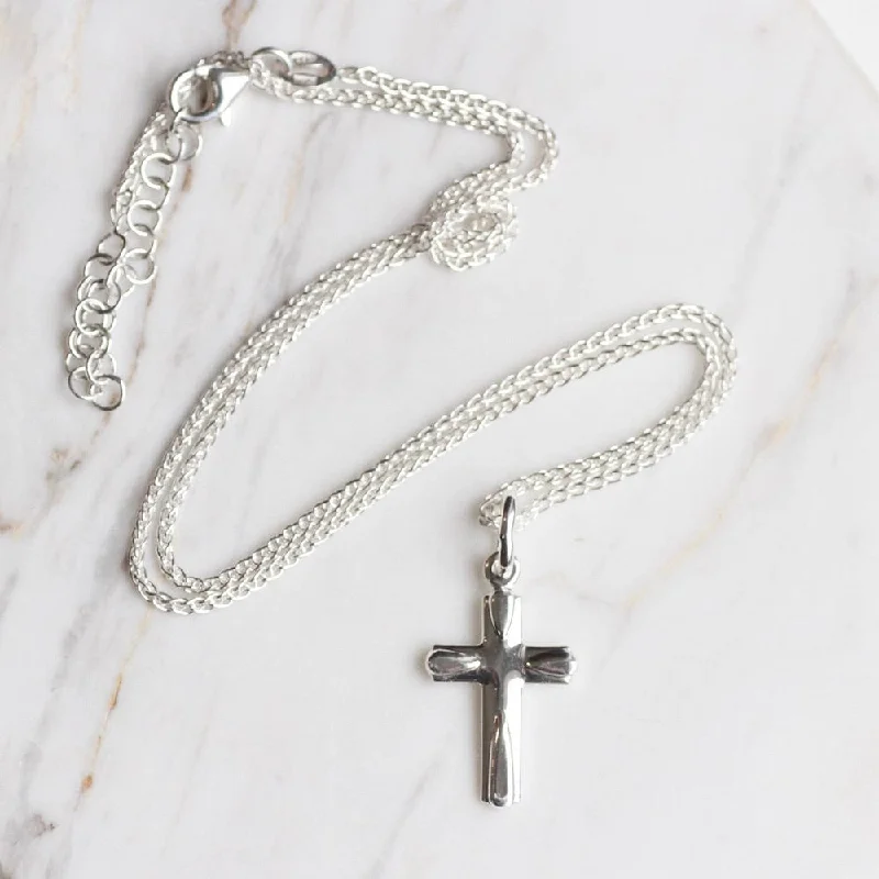 Sterling Silver Small Cross Necklace