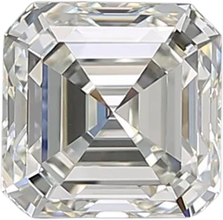 1.01 Carat J VVS1 Asscher Natural Diamond