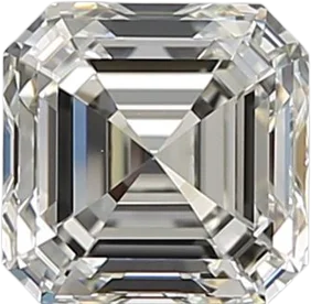 1.01 Carat J VVS2 Asscher Natural Diamond