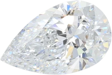 1.01 Carat F VVS1 Pear Lab Diamond