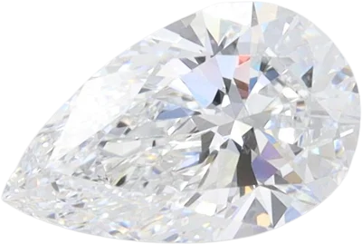 1.1 Carat D VVS2 Pear Lab Diamond