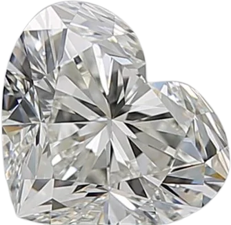 1.12 Carat H IF Heart Natural Diamond