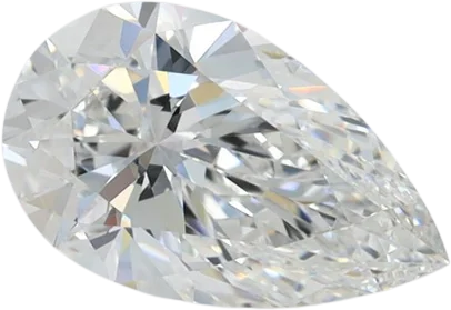 1.36 Carat F VVS2 Pear Lab Diamond