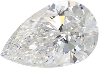 1.56 Carat D VVS2 Pear Lab Diamond