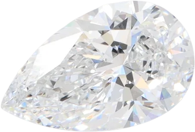 1.56 Carat E VVS2 Pear Lab Diamond