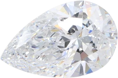 1.56 Carat F IF Pear Lab Diamond