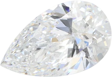 1.58 Carat D VVS2 Pear Lab Diamond