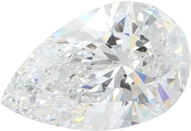 1.58 Carat D VVS2 Pear Lab Diamond