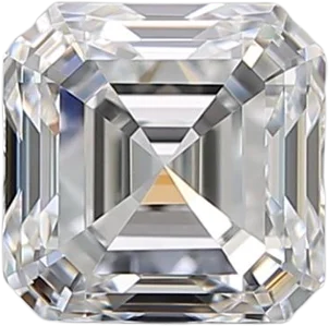 1.7 Carat E VVS2 Asscher Natural Diamond