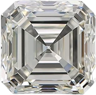 1.7 Carat J VVS2 Asscher Natural Diamond