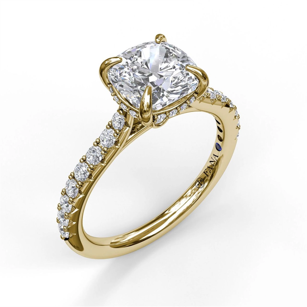 14K Yellow Gold Semi Mount Ring