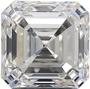 2.03 Carat F VS2 Asscher Natural Diamond