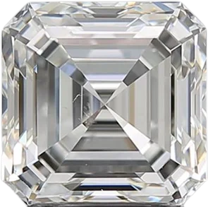 2.03 Carat H SI1 Asscher Natural Diamond