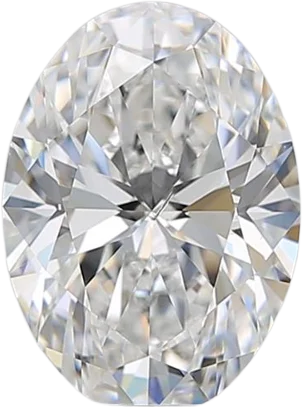 3.03 Carat D SI1 Oval Natural Diamond